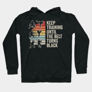 Karate New Belt Martial Arts Retro Funny Karate Taekwondo Hoodie